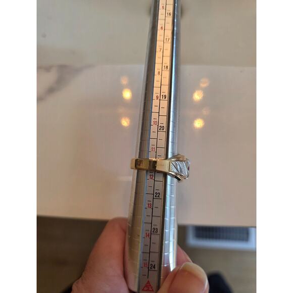 LIND 14K Yellow Gold HGE Ruby & Silver Ring‎ 11.5 Size 11.15 grams - Picture 7 of 13